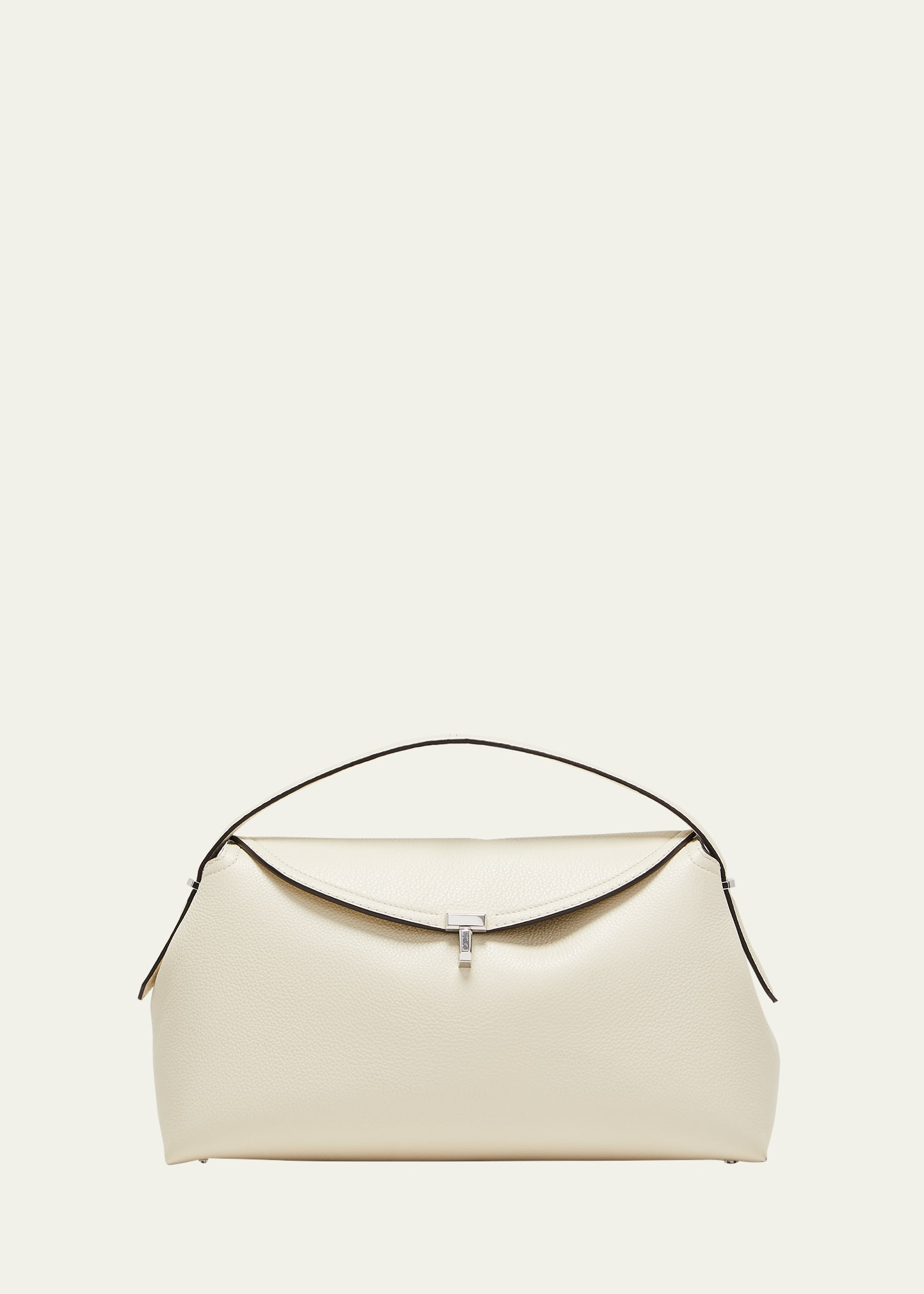 Toteme T-Lock Leather Top-Handle Bag | Bergdorf Goodman