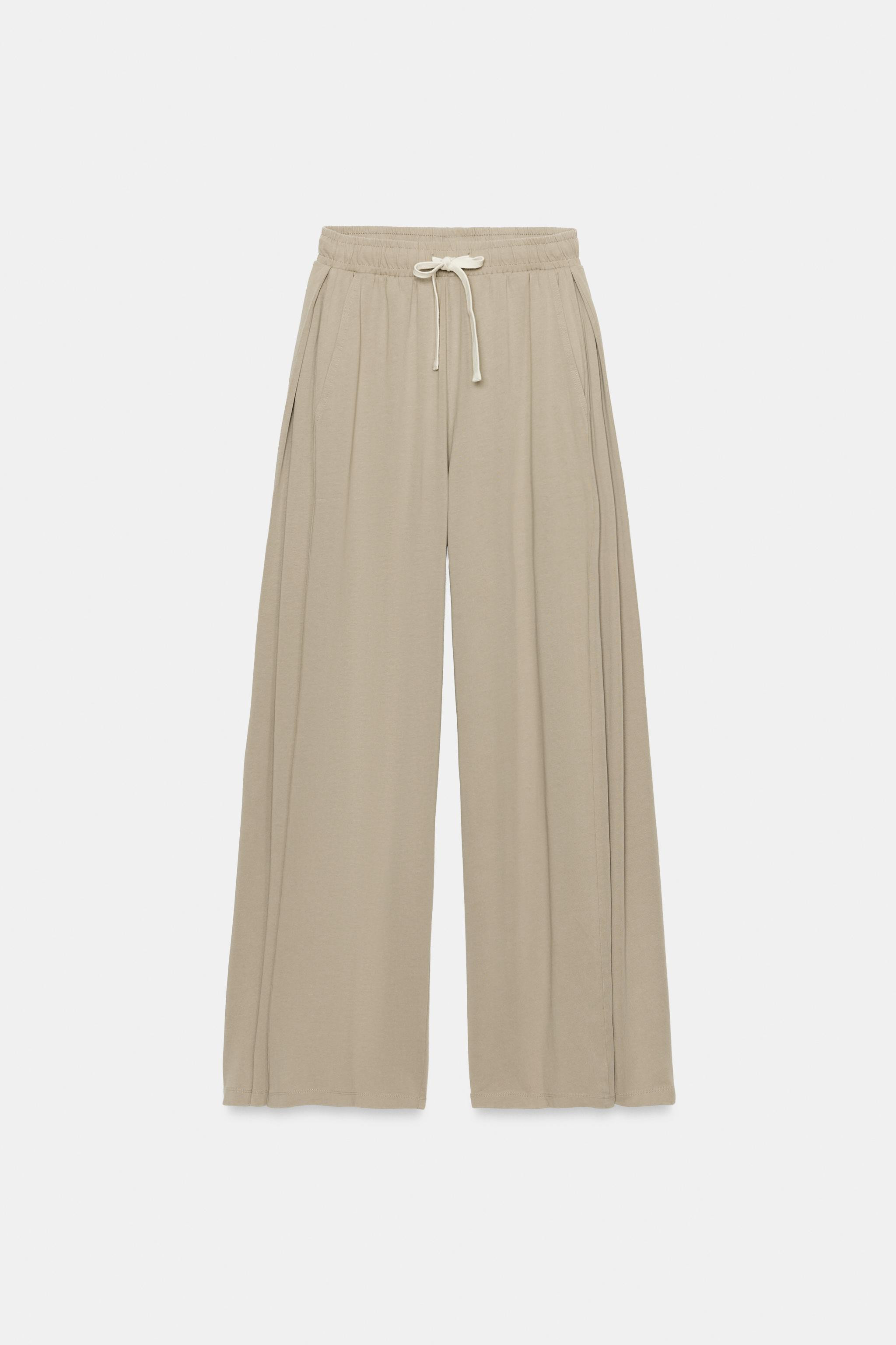 COTTON PLEATED PANTS | Zara US