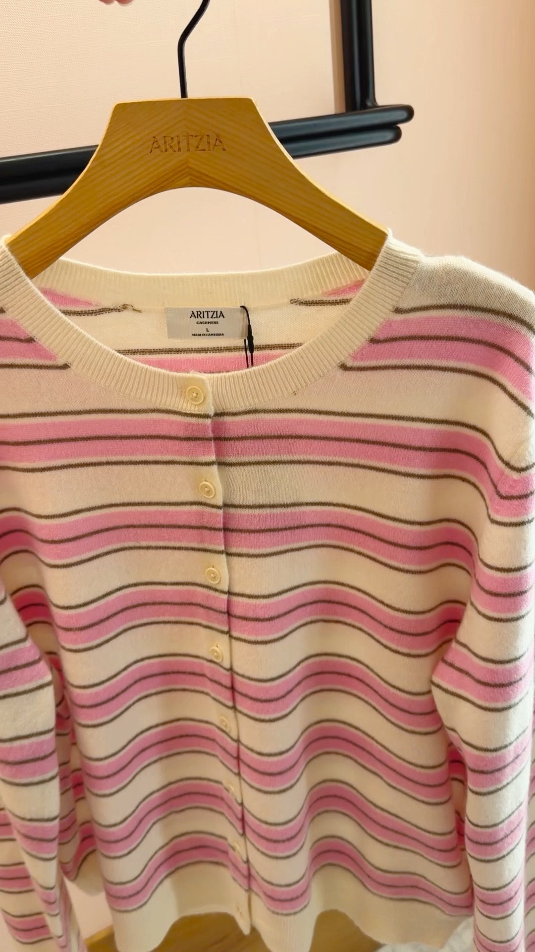 Love this striped cashmere cardigan for transitioning from winter to spring! Such a pretty color palette that can be paired with jeans, pants, shorts and skirts. This cardigan would be perfect with the viral Aritzia lodge pants that can be dressed up or dressed down and make the perfect workwear or travel outfit! 

#LTKOver40 #LTKTravel #LTKWorkwear