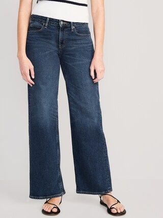 Mid-Rise Wide-Leg Jeans for Women | Old Navy (US)