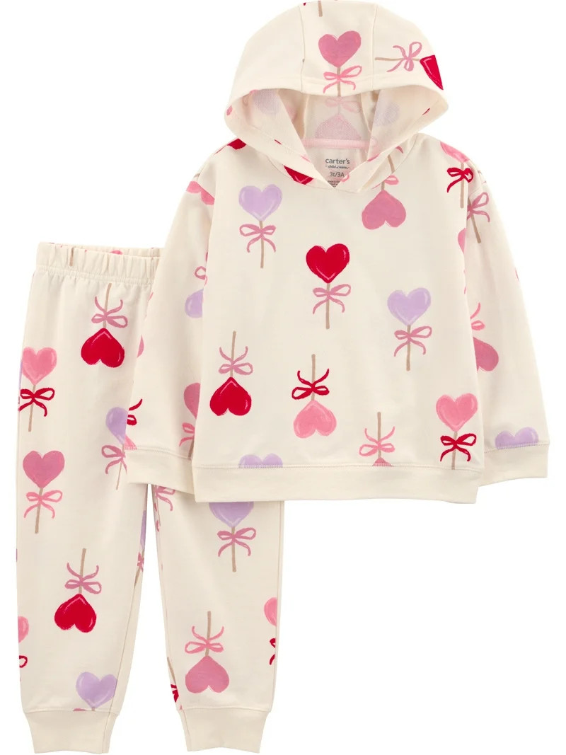Carter's Child of Mine Baby and Toddler Girl Valentine's Outfit Set, Sizes 12M-5T | Walmart (US)