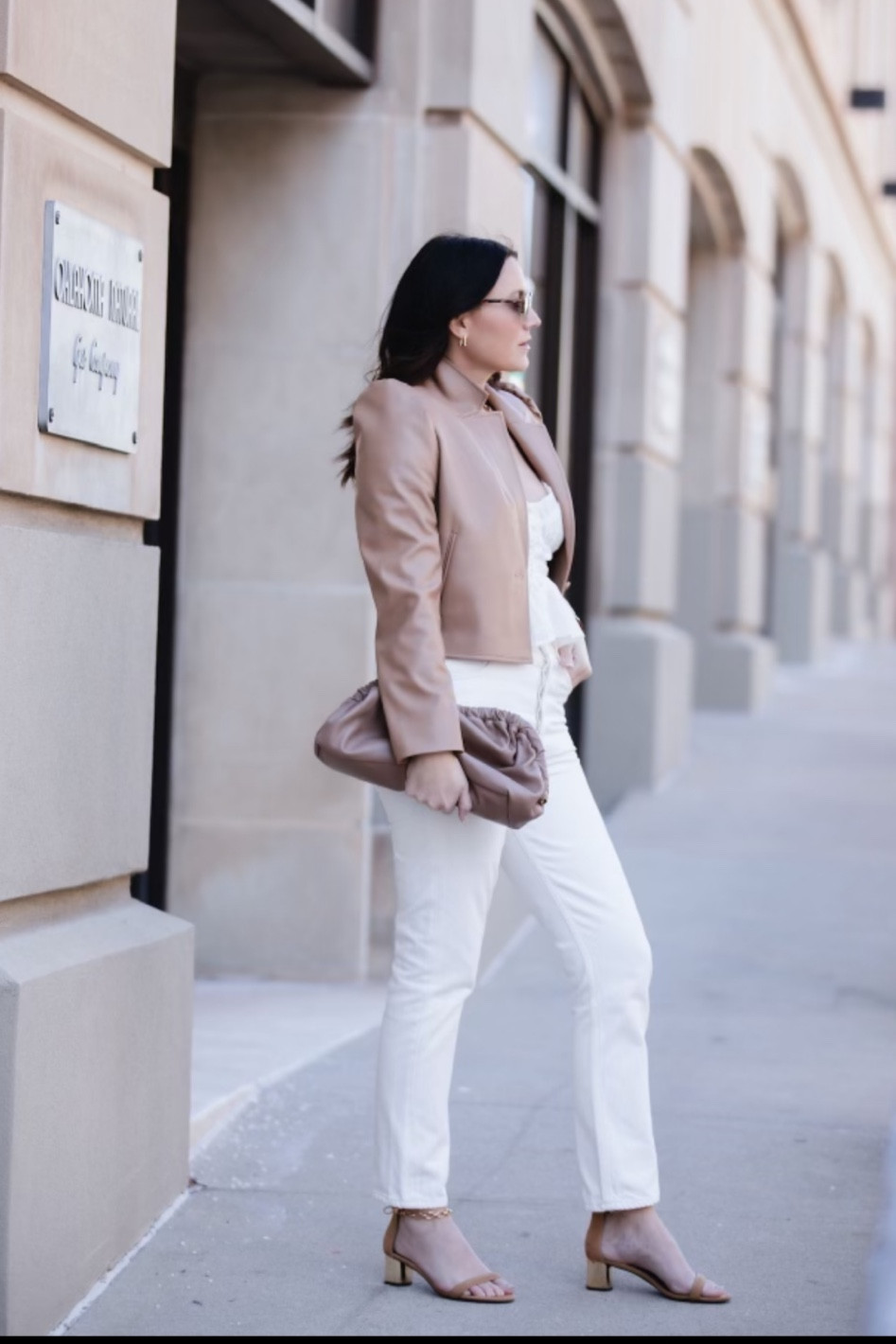 White jeans, tan leather jacket outfit, style over 40

#LTKover40 #LTKworkwear #LTKstyletip