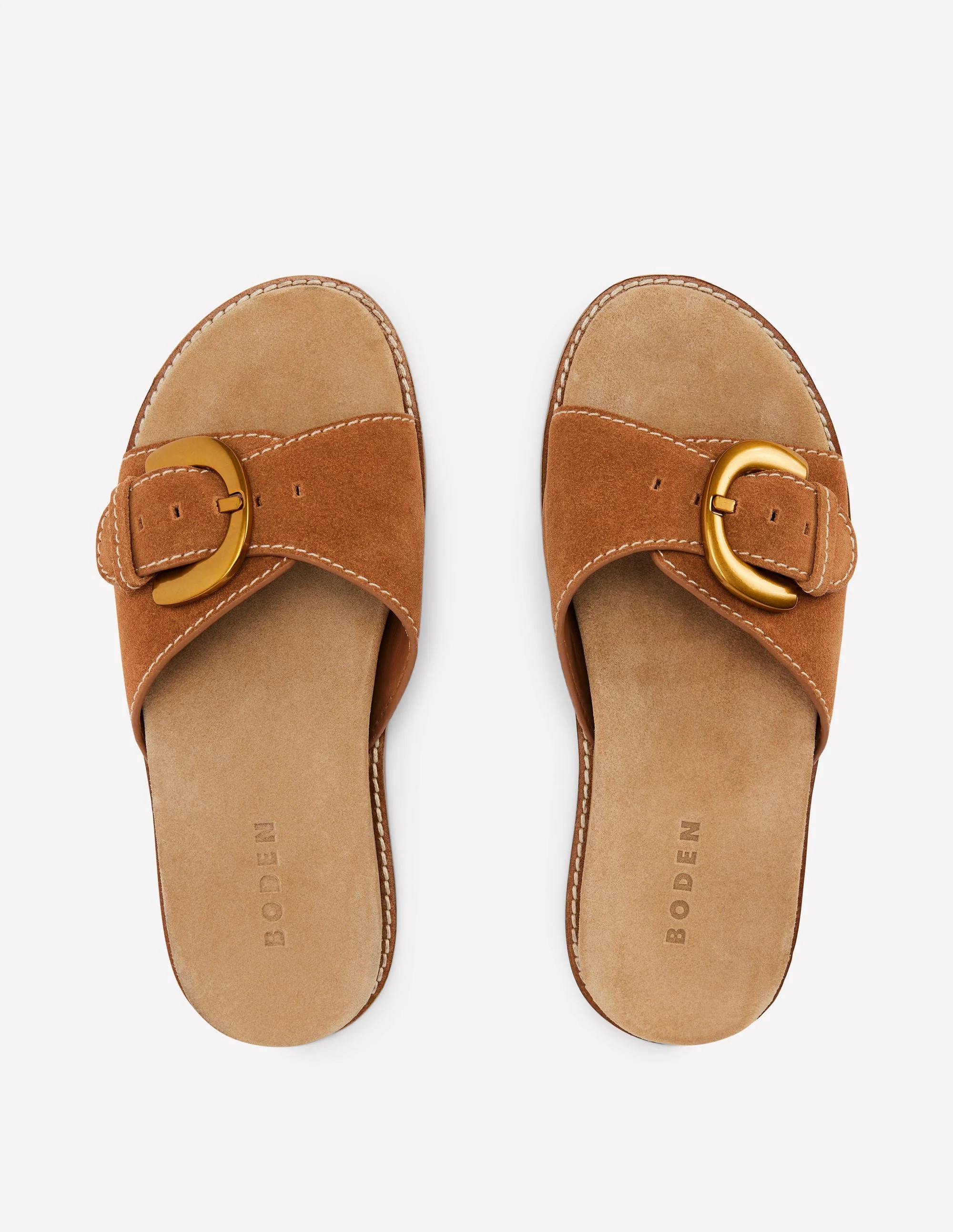 Hardware Mule Sandal-Tan | Boden (US)