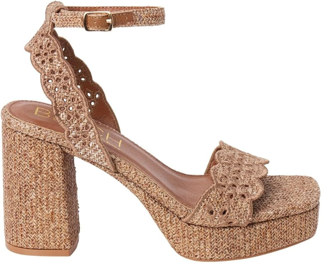 BEACH by Matisse Womens Maiden Ankle Strap Casual Sandals Casual High Heel 3" & Up - Brown | Amazon (US)
