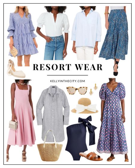 A few of my favorite resort wear pieces, from sundresses to beach bags and swimsuits for anyone with an upcoming warm weather vacation.

#LTKtravel #LTKswim #LTKunder100