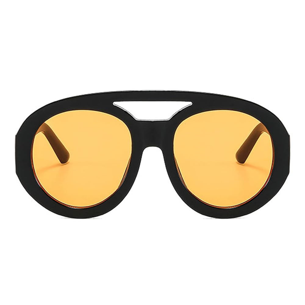 willochra vintage Double Bridges Women Round Sunglasses Fashion Gradient Shades UV400 Men Trendin... | Amazon (US)