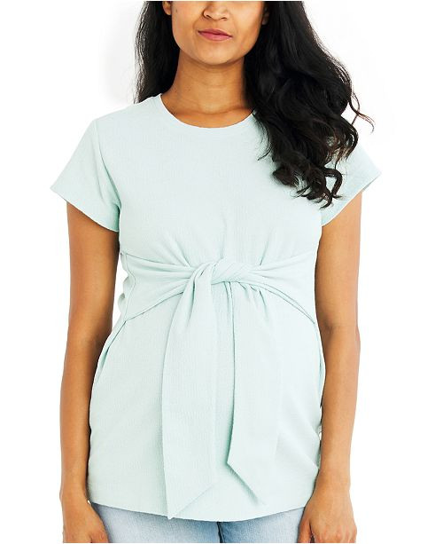 Maternity Tie-Waist Top | Macys (US)