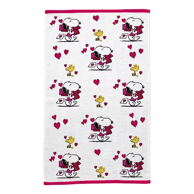 2pk Peanuts Valentine's Day Kitchen Towel Set | Target