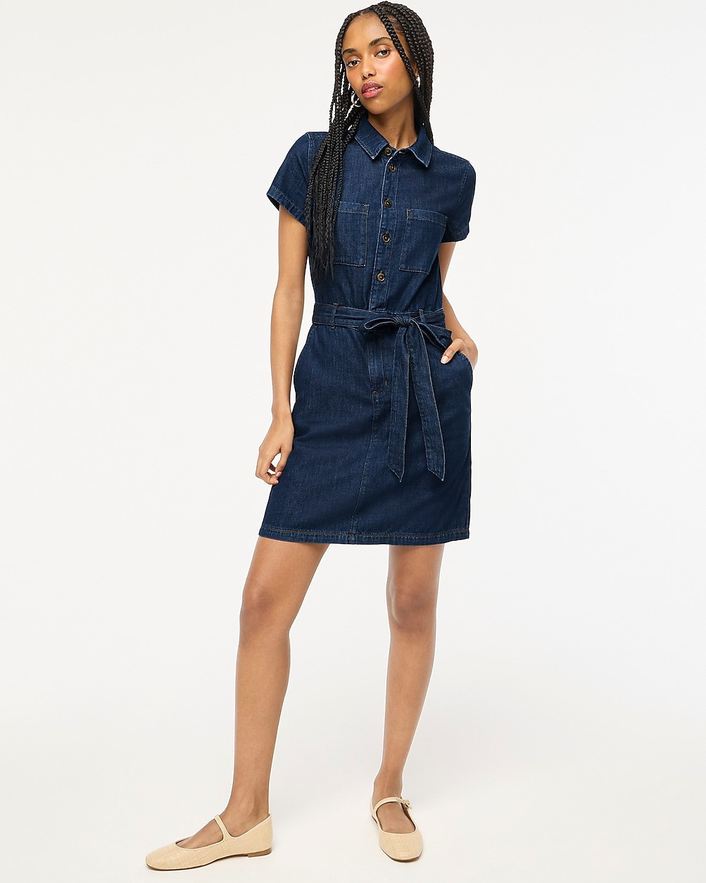 Denim utility mini dress | J.Crew Factory