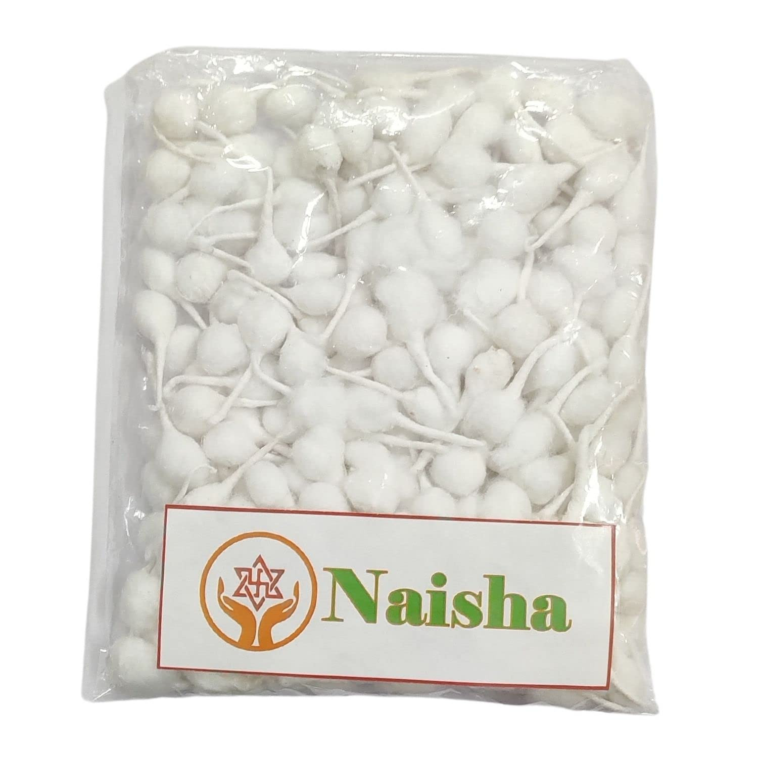 Naisha Hand Rolled Organic Cotton Puja Wicks Religous Long Jyot Bati Akhand Pooja Lamps Diya Batti 500 Pc. for Diwali Deepawali | Ideal for Brass Kuber Clay Diya for Home Mandir Temple | Twisted Wicks | Amazon (US)