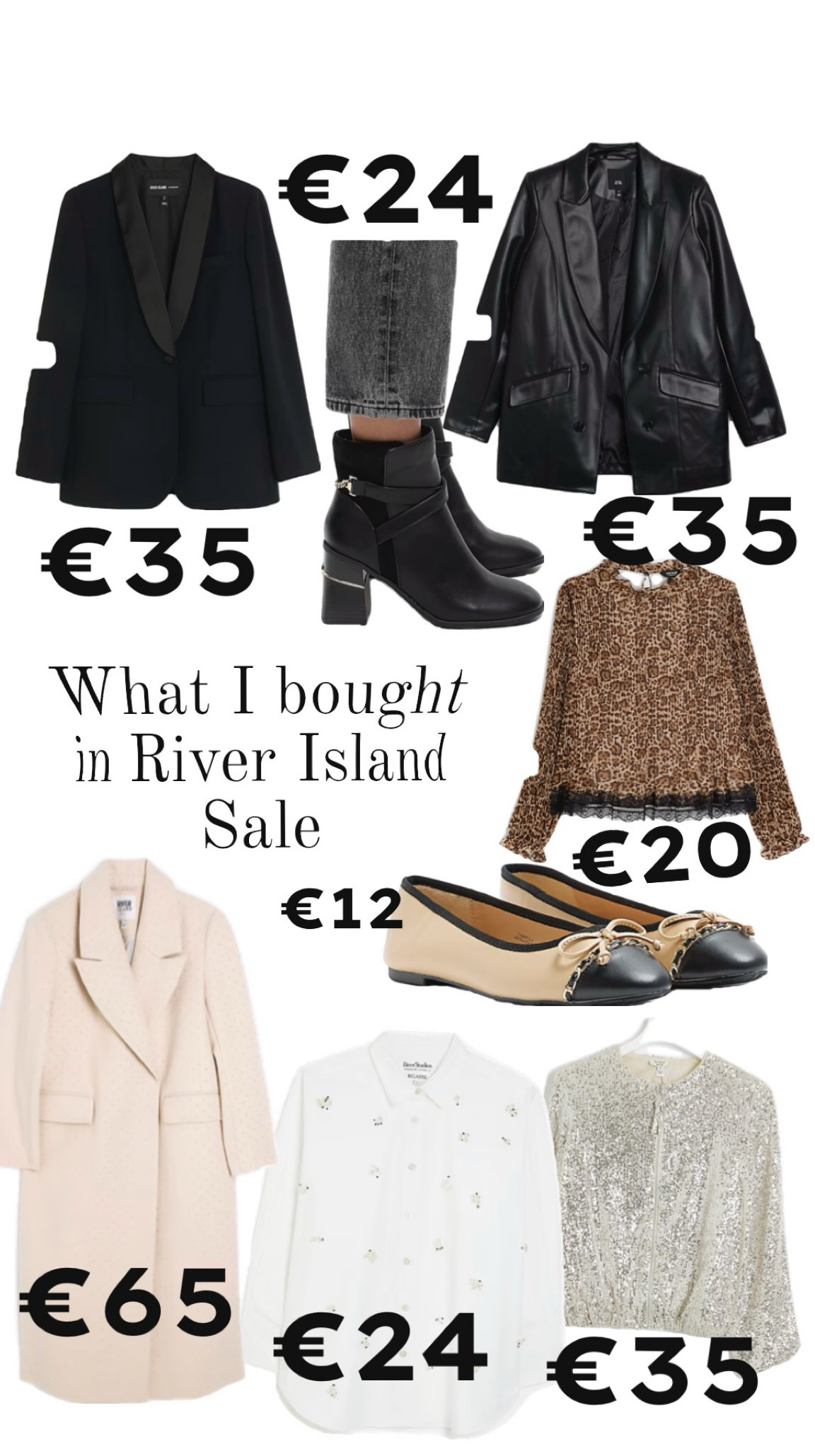 What I bought in the River Island Sale🛍

•sale • what I bought • how to shop • how to wear • leather • animal print • pumps •coats • blazer • boots • over 40 • bargains • high street • style • personal stylist • mums • smart look • office wear • what to wear • trending • nearly gone • Kate Middleton style 

LTKFestiveSaleUK #LTKsalealert LTKFestiveSaleIE