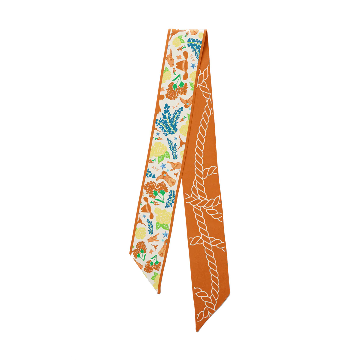 Texas Longhorns Twilly Scarf | Saturday Silks