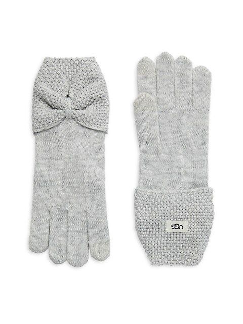 UGG ​Bow Tech Gloves on SALE | Saks OFF 5TH | Saks Fifth Avenue OFF 5TH