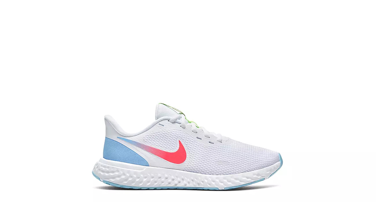 WHITE NIKE Womens Revolution 5 Running Shoe | Rack Room Shoes