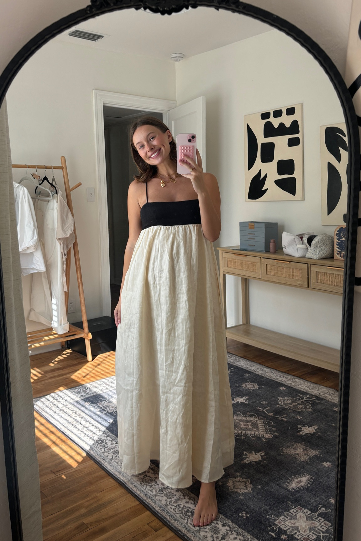 The most perfect two toned dress!!!!! Bump friendly - I’m 5’6!