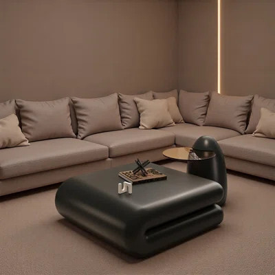 Black square bookshelf coffee table | Wayfair North America
