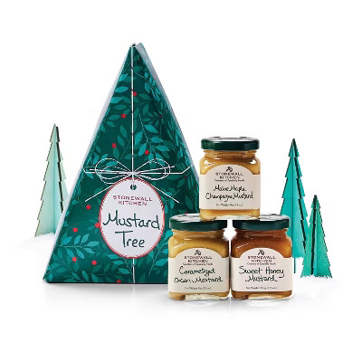 Stonewall Kitchen Holiday Mustard Tree Gift Set - 1.625lbs/3pc | Target