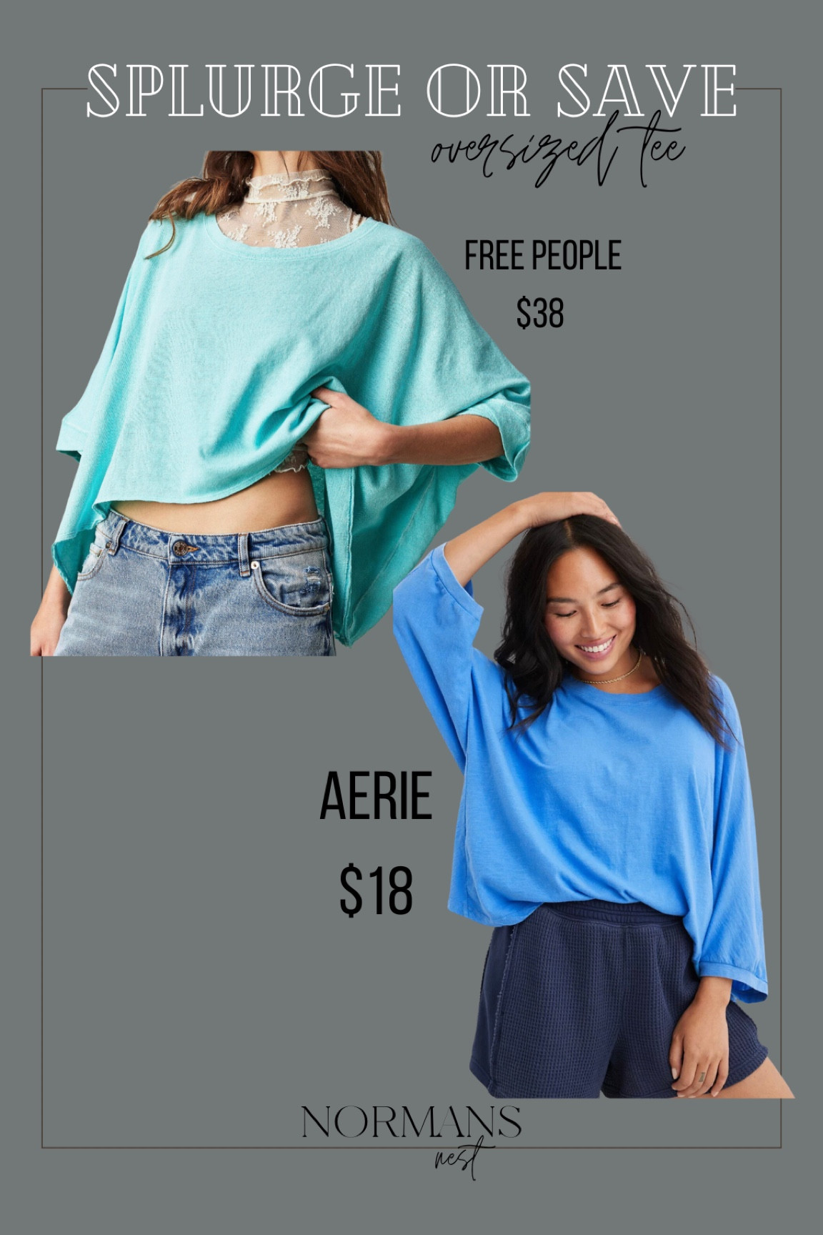 The second I saw this Aerie tee, it immediately reminded me of the We the Free CC tee from Free People! Currently on sale, making it $20 less! 

#LTKFind #LTKsalealert #LTKcurves