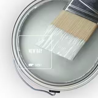 1 gal. #S420-1 New Day Eggshell Enamel Interior Stain-Blocking Paint & Primer | The Home Depot