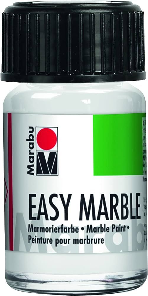 Marabu Easy Marble Paint, 15ml (White) | Amazon (US)