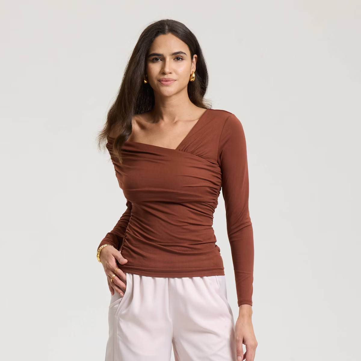 Women's Asymmetric Knit Top - A New Day™ | Target