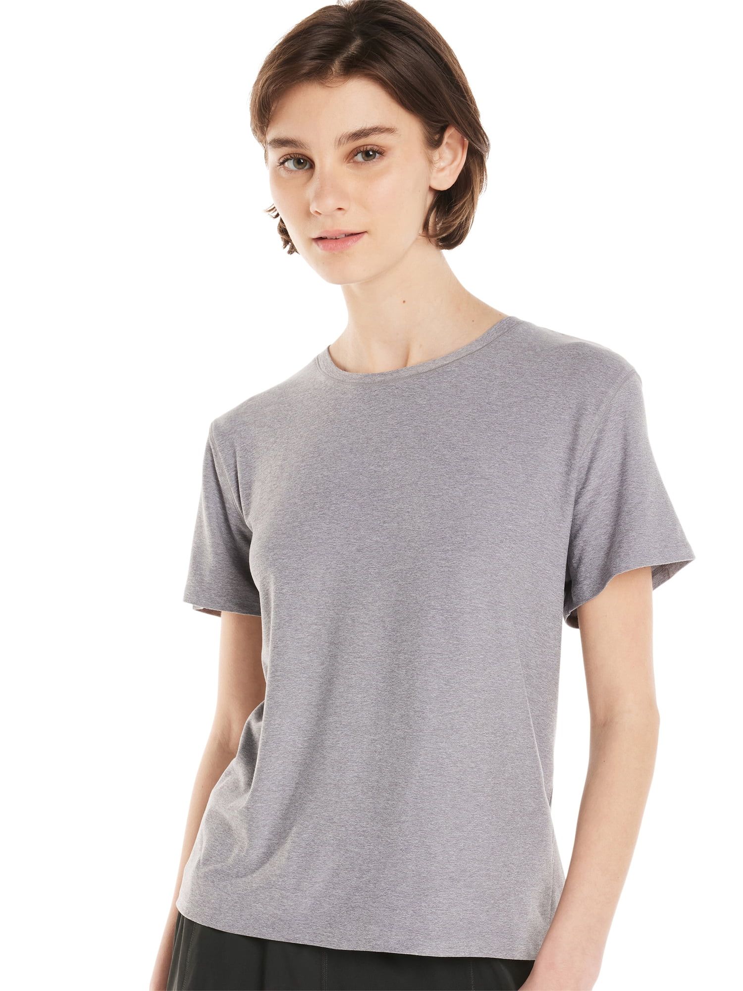 Athletic Works Women's ButterCore Tee with Short Sleeves, Sizes XS-XXXL | Walmart (US)