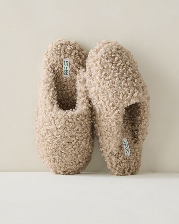 Cozy Sherpa Slippers | Talbots