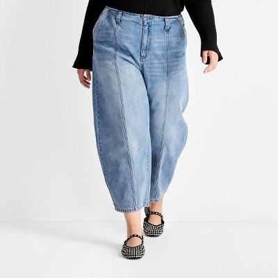 Women's Mid-Rise Barrel Leg Jeans - Future Collective  | eBay | eBay US