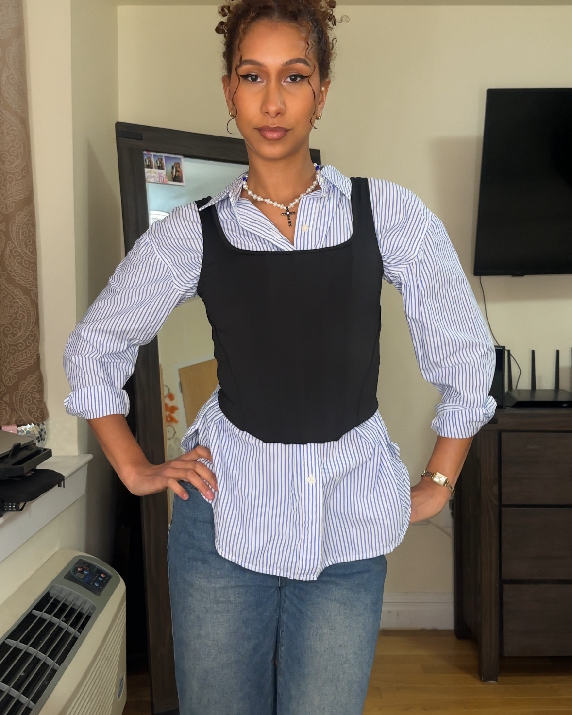 I love how I paired these two tops together. Perfect for a little date night 🦋

#LTKStyleTip