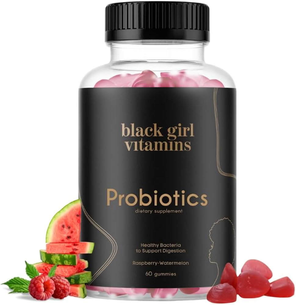 Black Girl Vitamins - Probiotic Gummies for Digestive Health and Immune Support, Gluten-Free Vita... | Amazon (US)