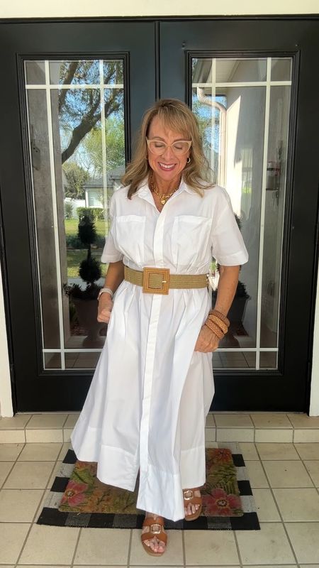 Take 2 on this pretty white dress that’s perfect for spring and summer! I changed up my accessories for a different look. Wearing a small. 

#LTKVideo #LTKover40 #LTKsalealert