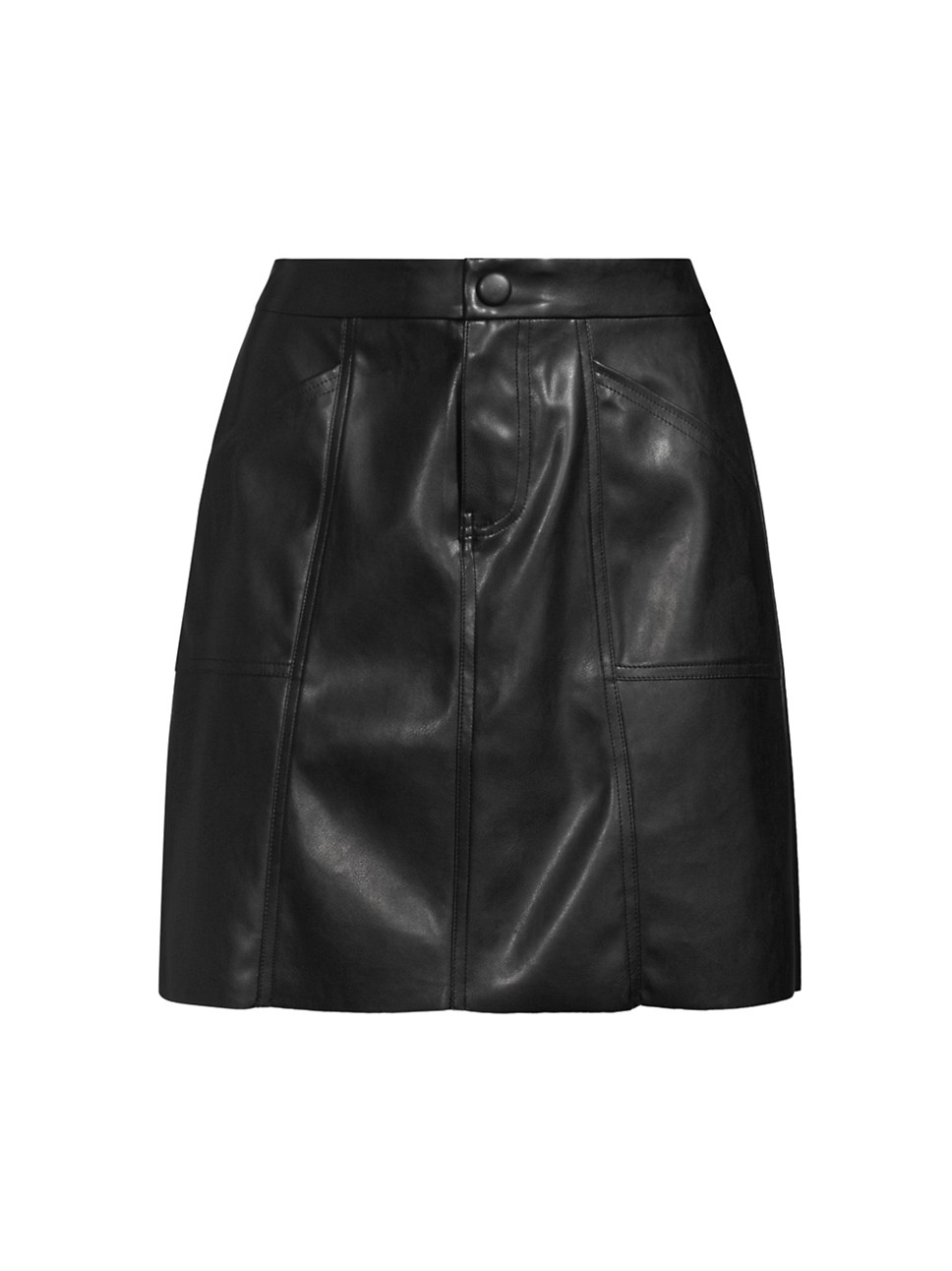 Faux Leather Stitched Mini Skirt | Saks Fifth Avenue
