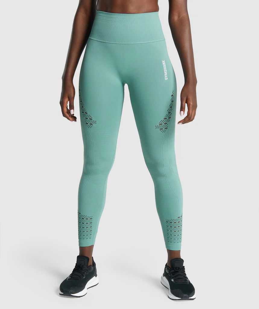 Gymshark Energy Seamless Leggings - Light Green | Gymshark (Global)