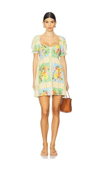 Show Me Your Mumu Annabelle Mini Dress in Green. - size L | Revolve Clothing (Global)