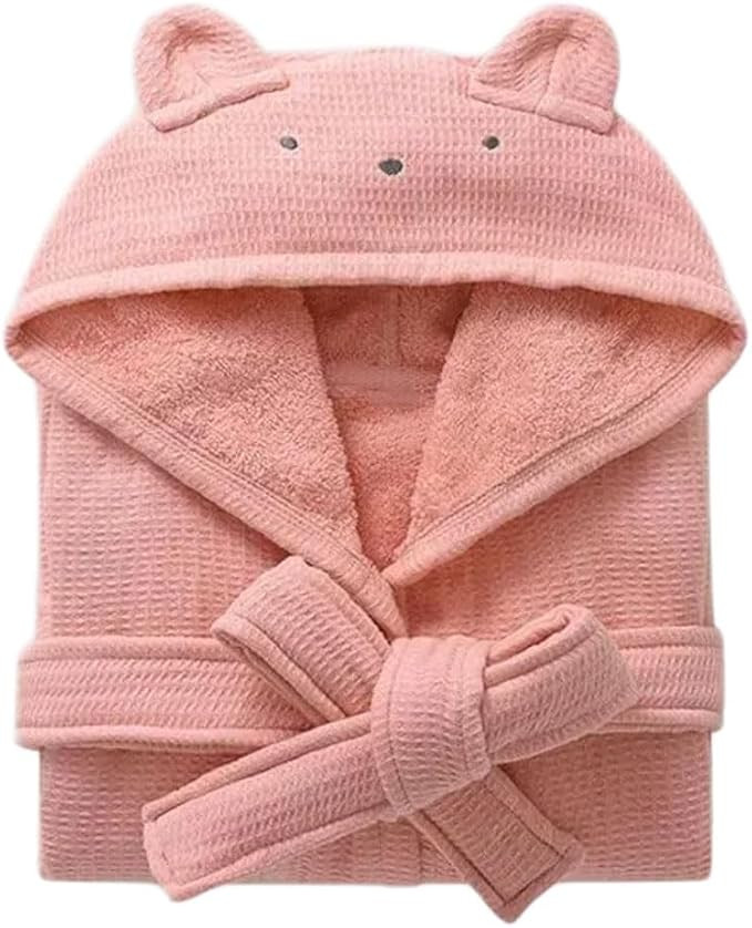 Children's Hooded Long Bathrobe, Towel Pajamas Suitable for Boys and Girls Aged 2-9, Cotton Hoode... | Amazon (US)