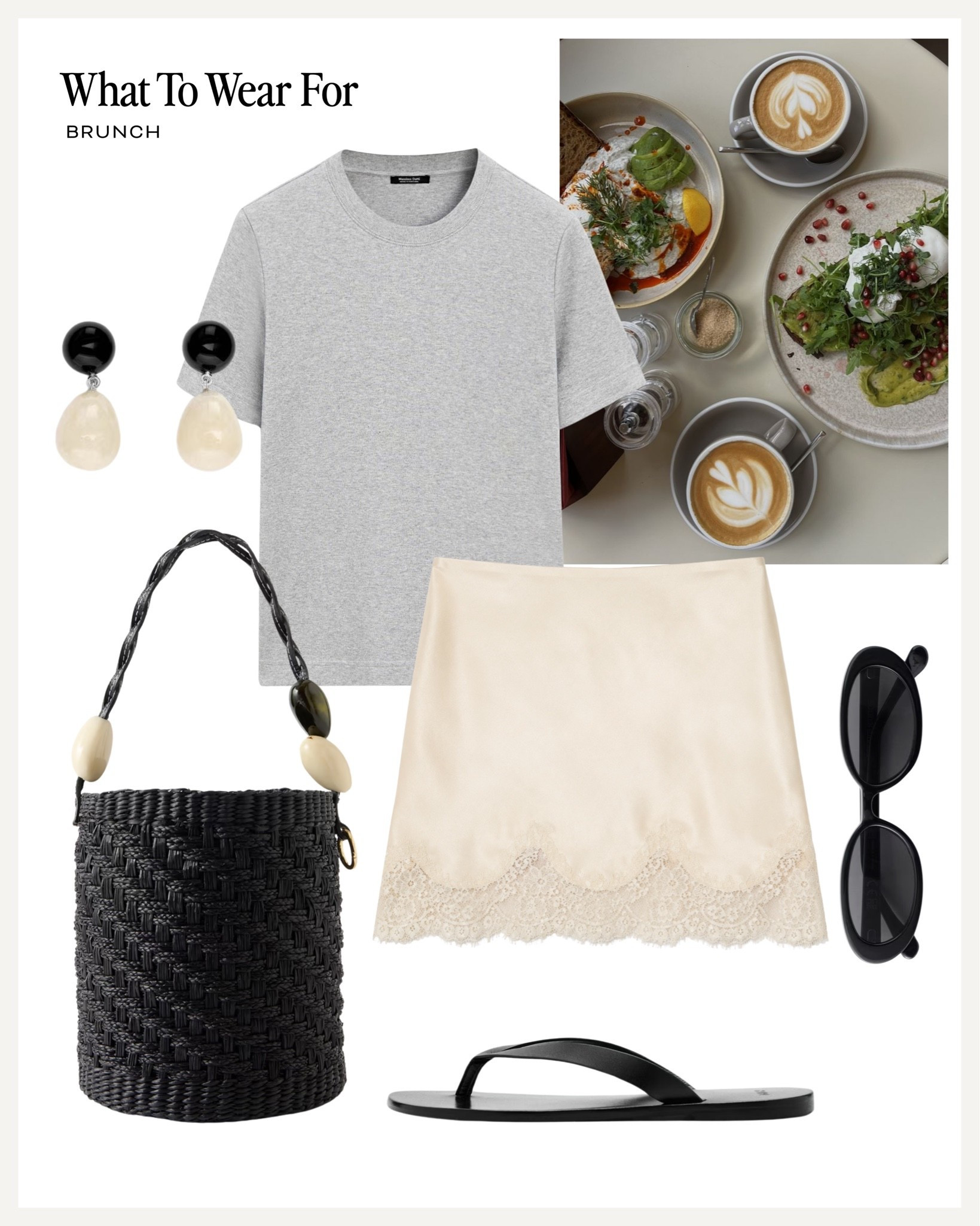 Effortless summer style ☀️ 

Lace trim skirt, silk skirts, grey t-shirt, summer outfits

#LTKsummer
