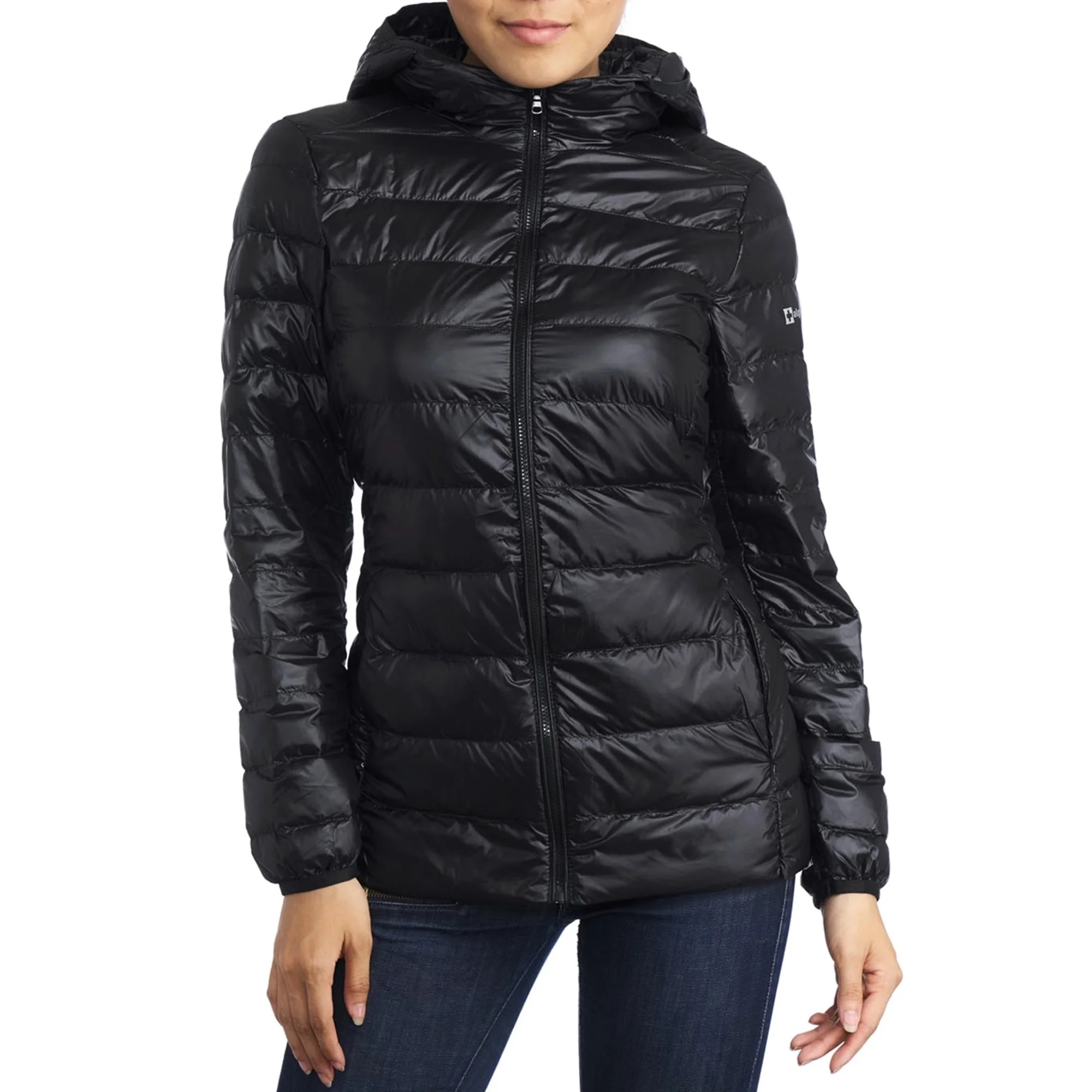 AlpineSwiss Womens Hooded Down Alternative Puffer Jacket Warm Light Bubble Coat - Walmart.com | Walmart (US)