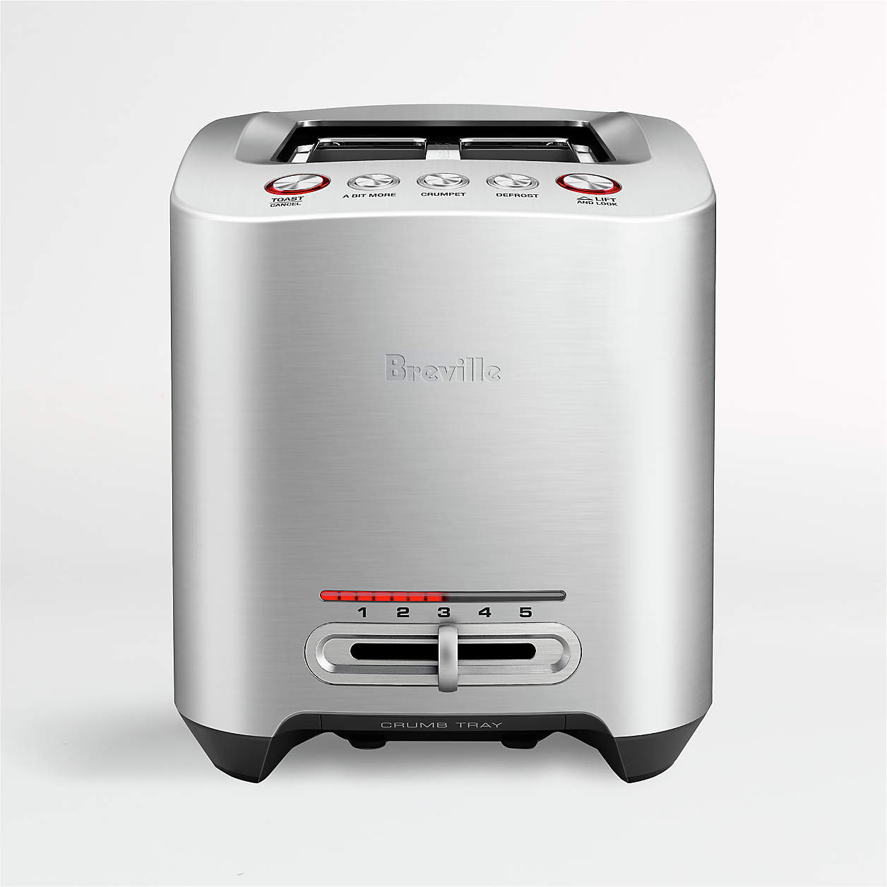 Breville SmartToaster 2-Slice Toaster + Reviews | Crate & Barrel | Crate & Barrel