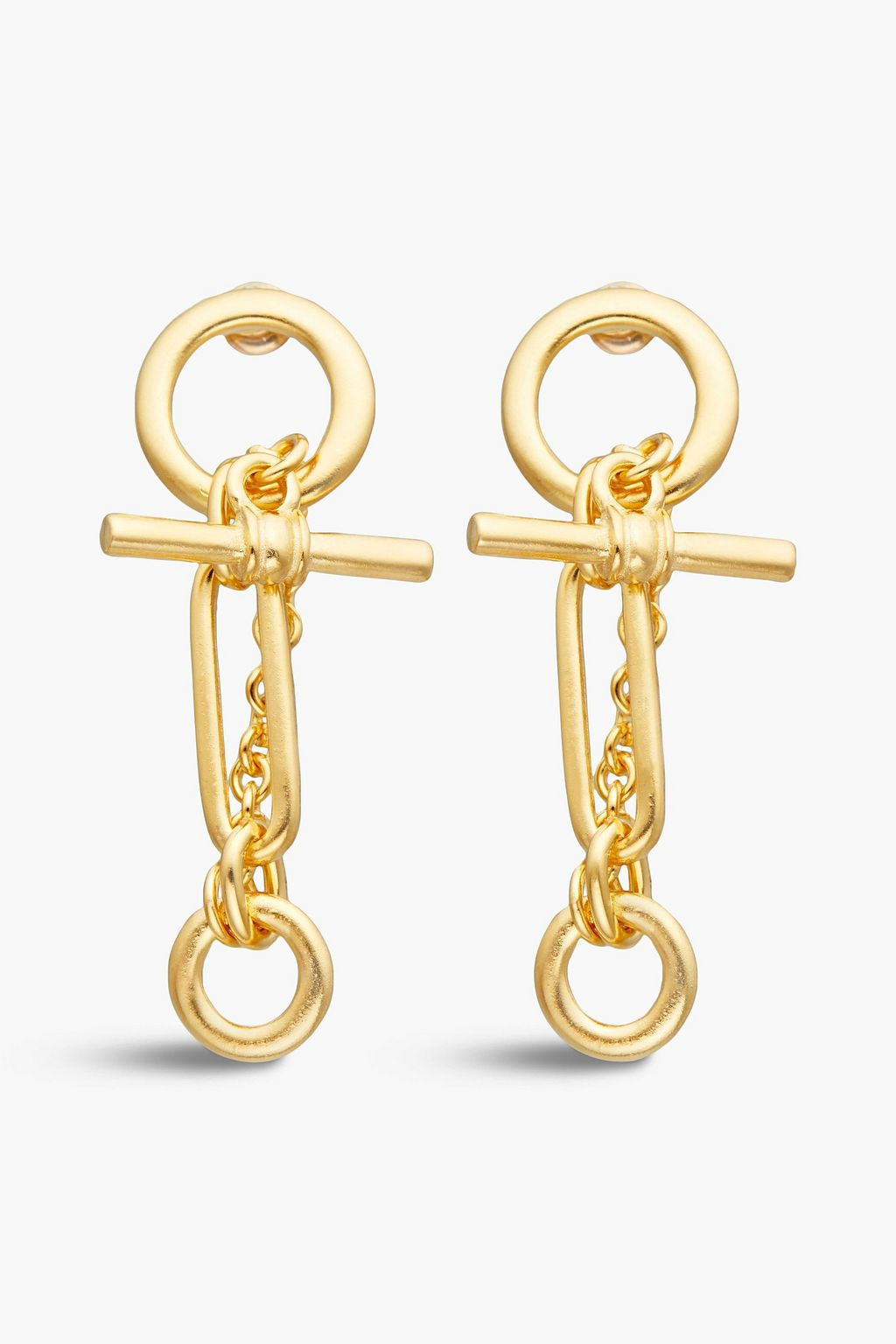 Gold 24-karat gold-plated earrings | BEN-AMUN | THE OUTNET | The Outnet (US and CA)
