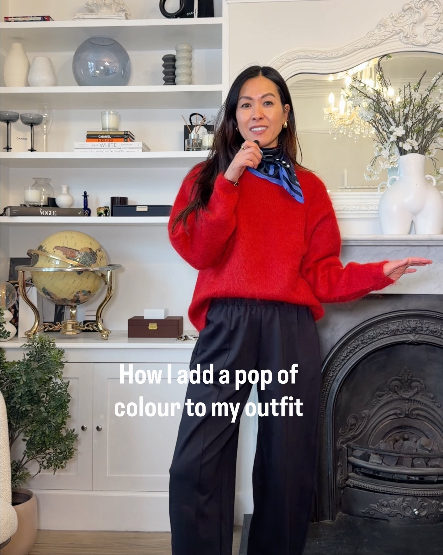 Love wearing red! 
This h&M mohair knit is so gorgeous and warm. I wear size small. Elasticated barrel leg trousers are a size 8 H&M, scarf if H&M, bowser is oversized Frankie Shop Bea blazer in XS, loafers are M&S. Bag is Amazon. 

#LTKwinter #LTKstyletip #LTKuk