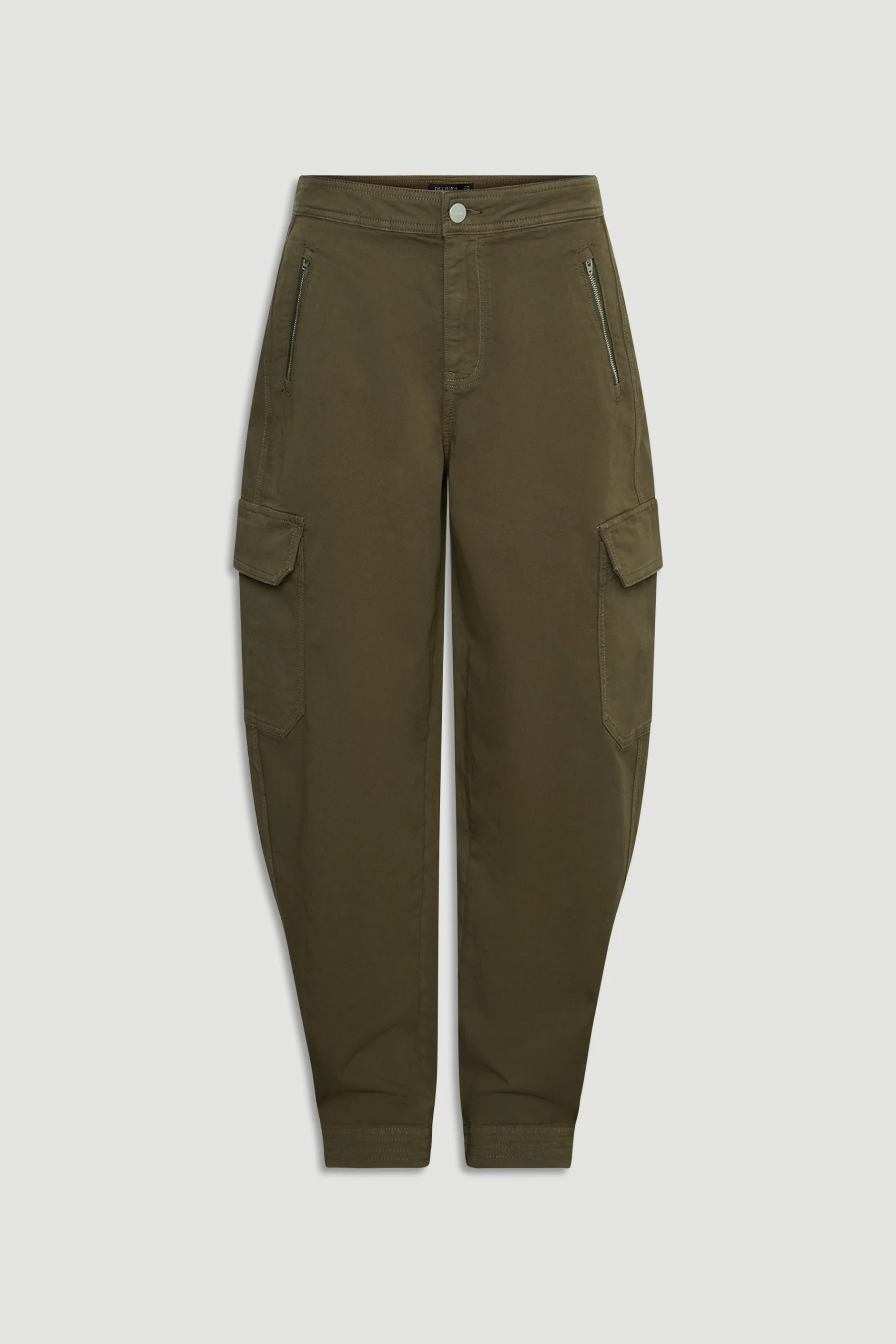 Peyton Zip Cargo Pocket Pant - Olive | DECJUBA