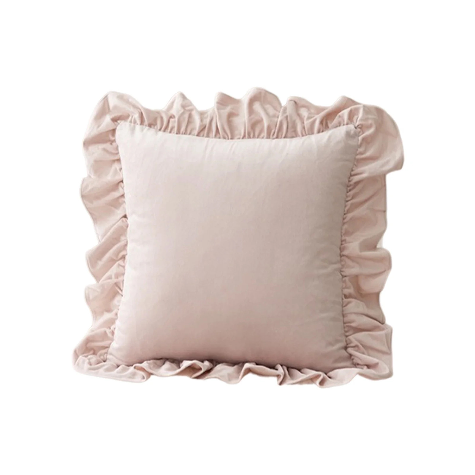 Holland Velvet Bedside Lace Pillow - Soft Filling Lumbar Support Cushion for Sofa and Bed - Decor... | Walmart (US)