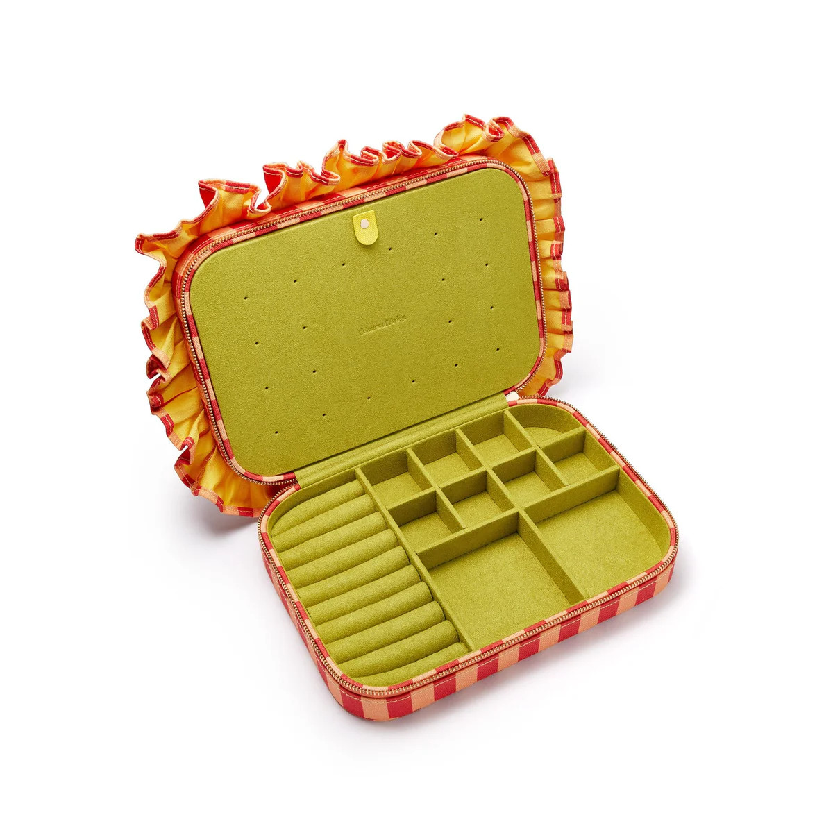 Colours Of Arley Peach & Pistachio Jewellery Case | Daisy London Jewellery