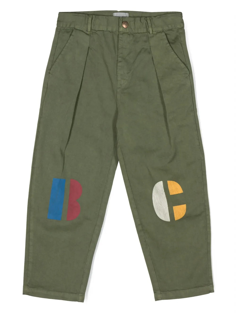 B.C-print cotton chinos | Farfetch Global