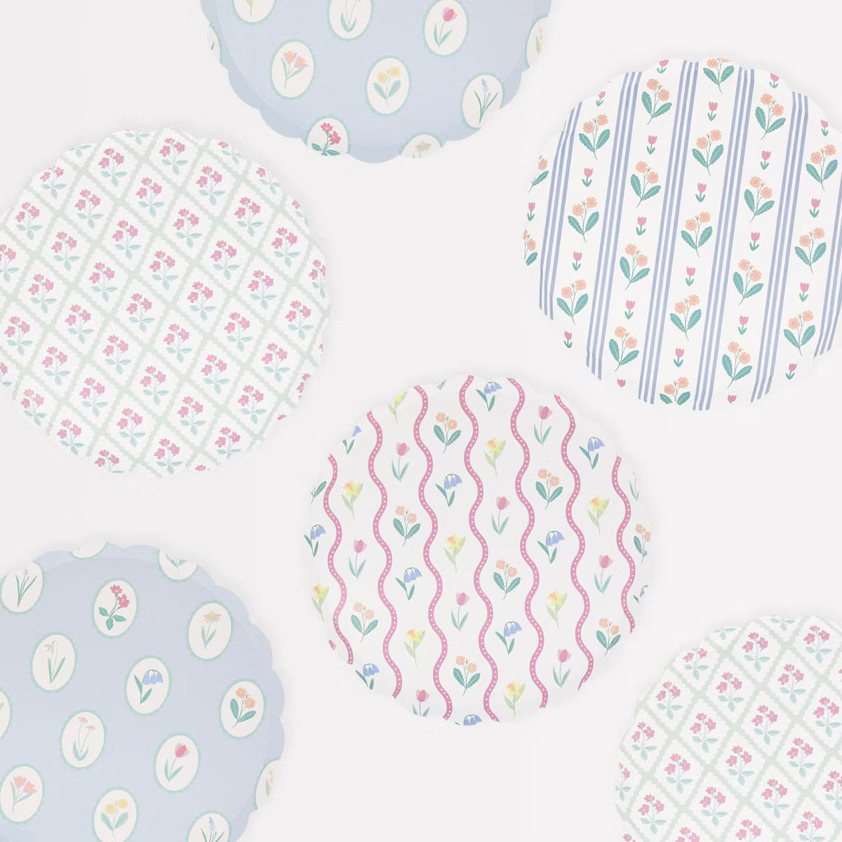 Meri Meri Bloomsbury Floral Pattern Side Plates (Pack of 8) | Target