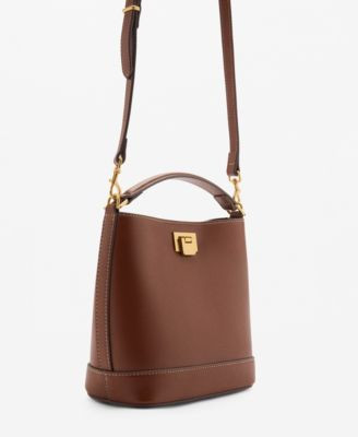 Mango Women's Metallic Detail Mini Shopper Bag - Macy's | Macy's