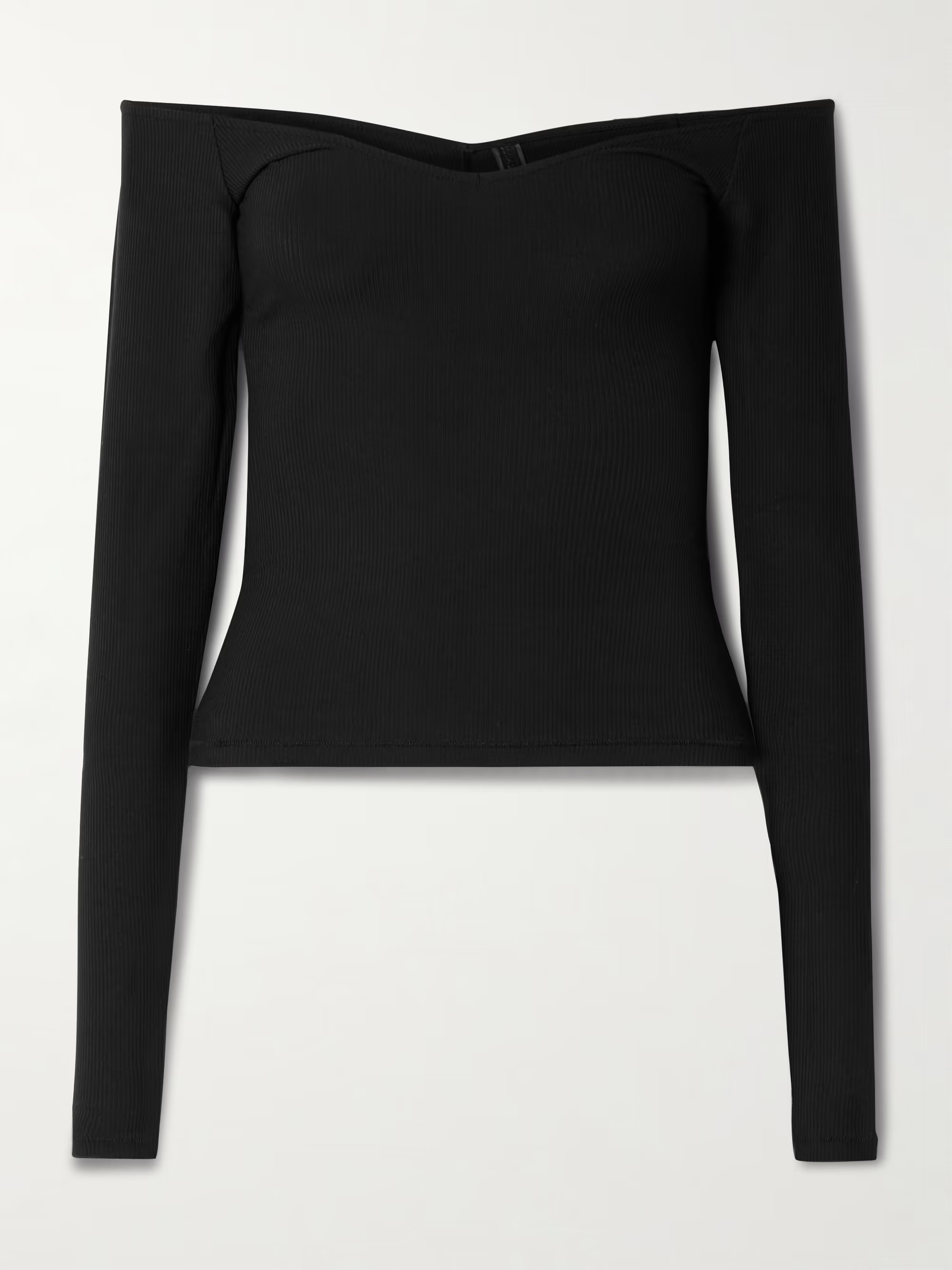 Soft Lounge Off The Shoulder Top - Onyx | NET-A-PORTER (UK & EU)