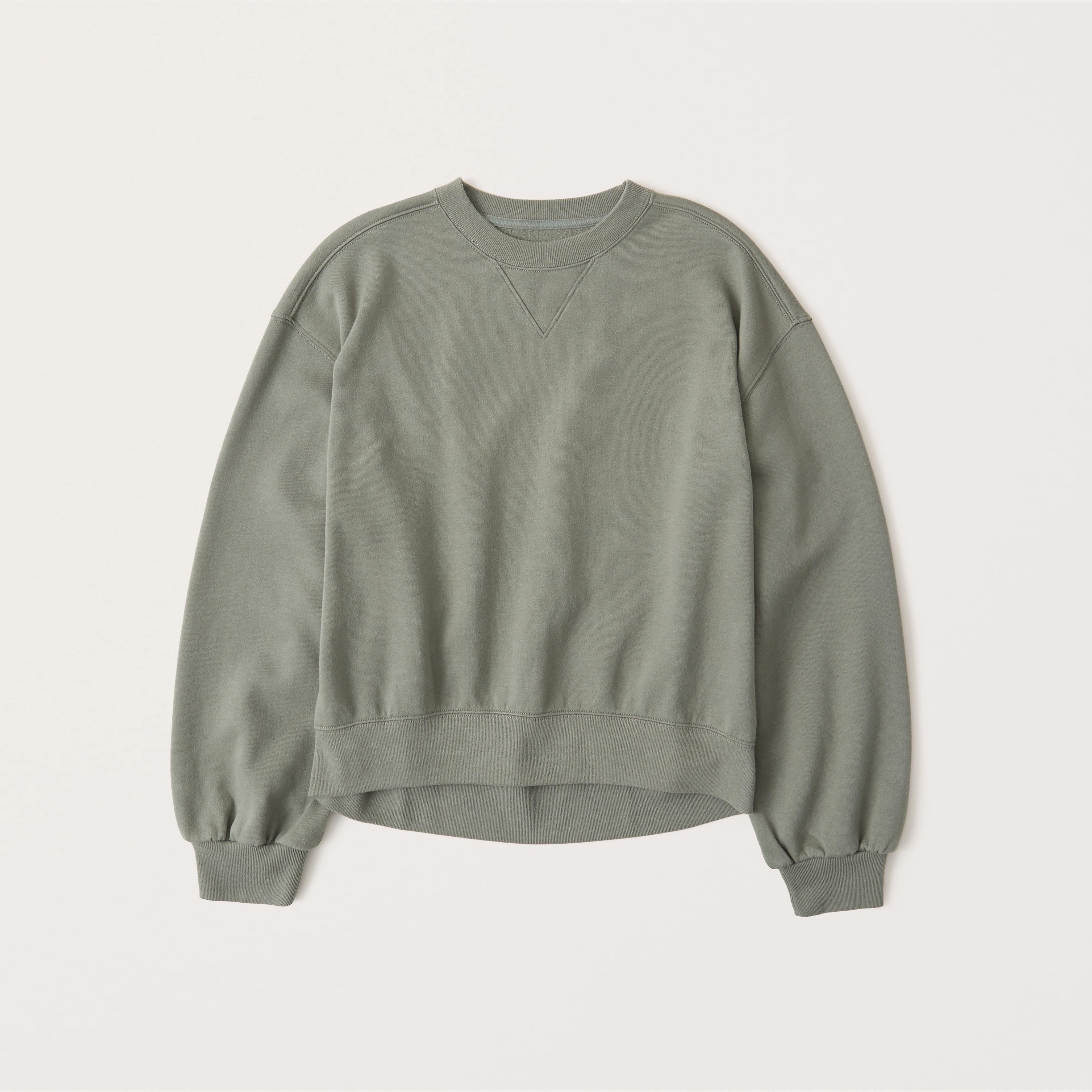 High-Low Crew Sweatshirt | Abercrombie & Fitch (US)