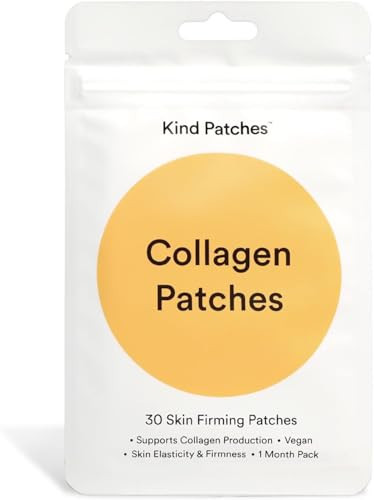 Kind Patches Collagen Patches - Skin Firming with Vitamin C, Amino Acids - Nature's Hyaluronic Acid for Hydration, Healthier Hair and Nails - 30 Count | Amazon (US)
