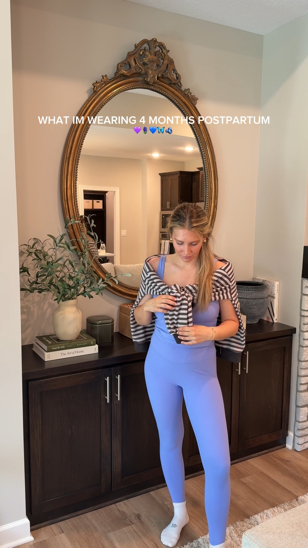 Loving athleisure sets to make me feel put together 🩵🫶
Large sweatshirt 
Medium top
Small bottoms 

#LTKStyleTip #LTKActive #LTKBaby
